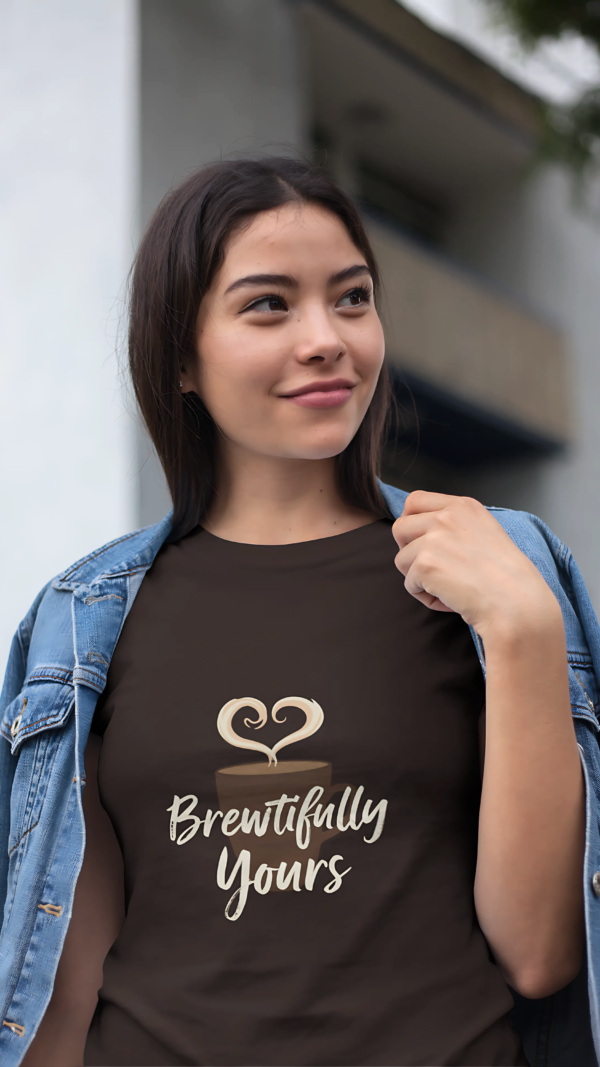 Women’s Casual Crew Neck T-Shirt – Brewtifully Yours