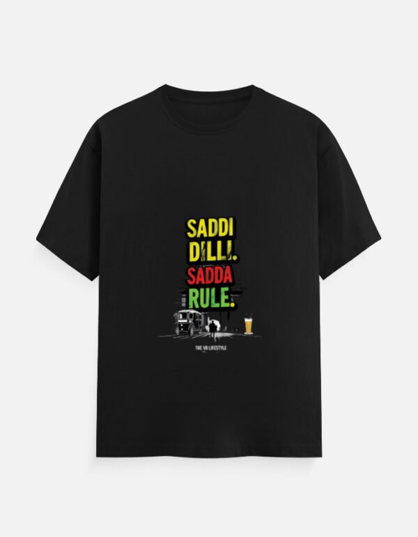 Saddi Dilli Sadda Rule – Men’s Cotton Crew Neck T-Shirt