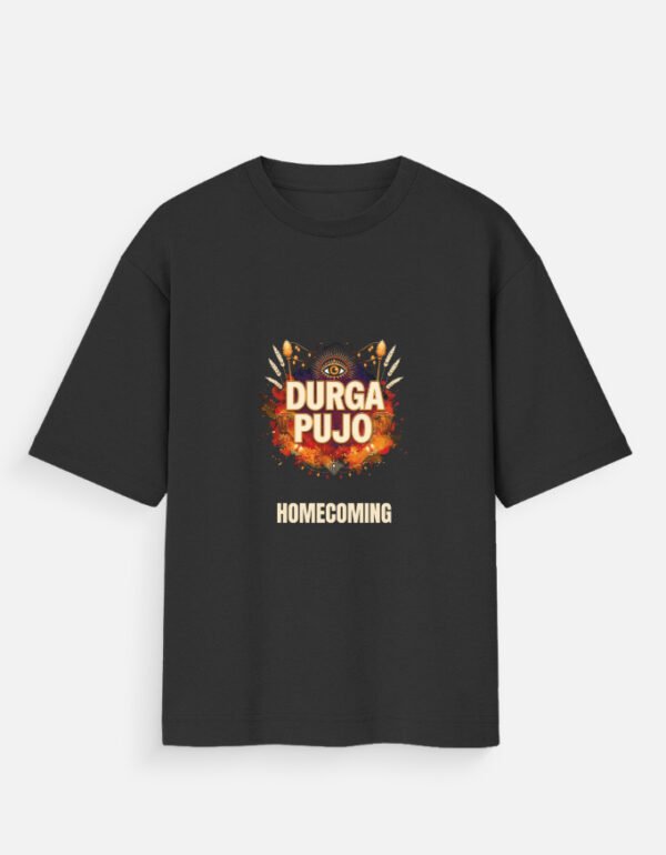 Unisex Oversized T-Shirt – Durga Pujo Homecoming Edition