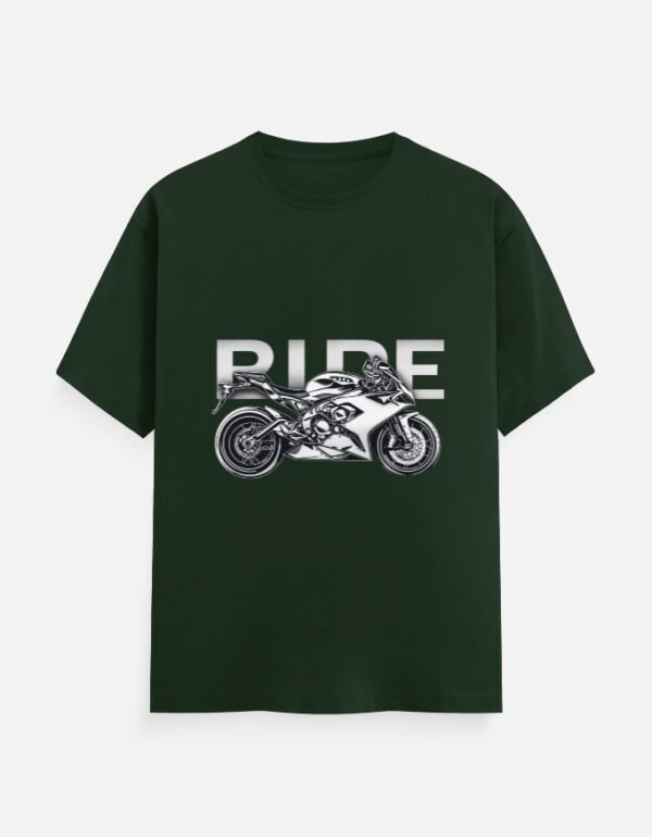 Motorcycle Graphic T-Shirt – Casual Crew Neck for Bikers